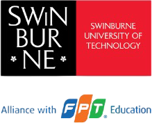 Swinburne University of Technology logo, in alliance with FPT Education
